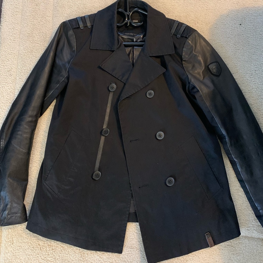 Rudsak Trench Coat with leather sleeves